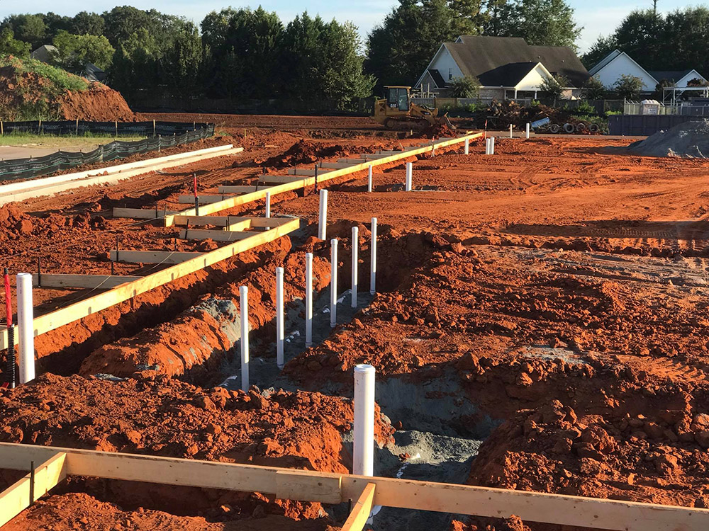 Foundation for plumbing